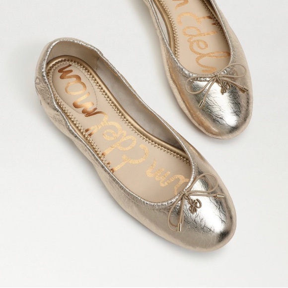 NIB Sam Edelman Felicia Gold Leaf Leather - Picture 2 of 3